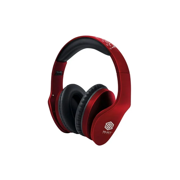 Foto 2 pulgar | Audífonos Select Sound Bth025r Bluetooth Diadema Ajustable Radio Fm Rojo