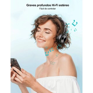 Foto 2 | Audifonos de Diadema Bluetooth Negros