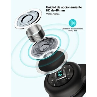 Foto 3 | Audifonos de Diadema Bluetooth Negros