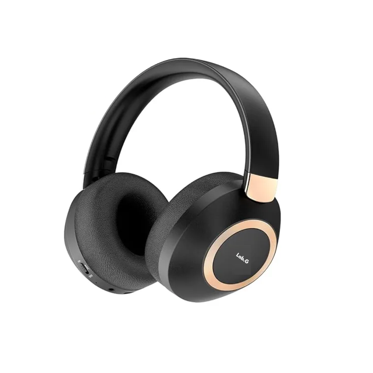 Foto 2 pulgar | Audífonos Inalámbricos Bluetooth Anc Diadema Con Microfono Lab.g Negro Linea Dorada