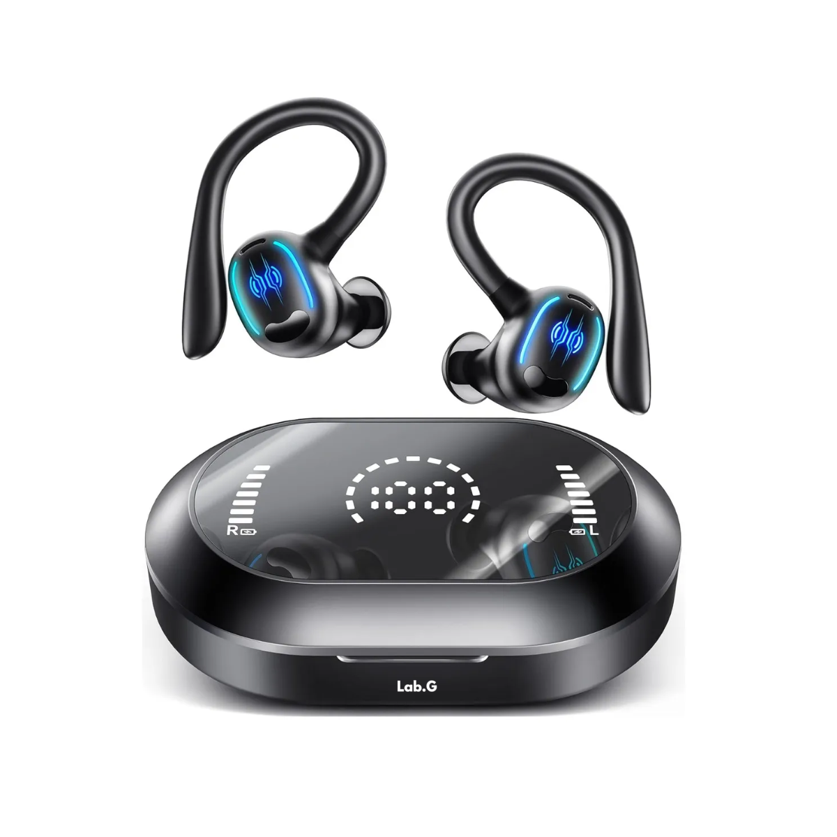 Foto 2 pulgar | Auriculares Bluetooth Impermeables Con Gancho Lab.g Negro