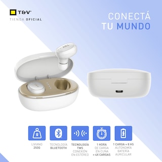 Foto 4 | Audífonos Bluetooth In-ear Thonet & Vander Bohne – 5h Batería Micrófono Y Controles Táctiles