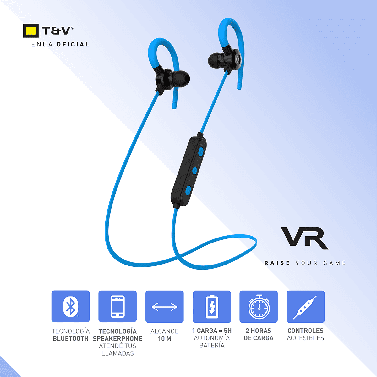 Foto 5 pulgar | Audífonos Bluetooth In-ear Neckband Thonet & Vander Vr10 – 5h Batería  Micrófono Mems Y Controles Integrados