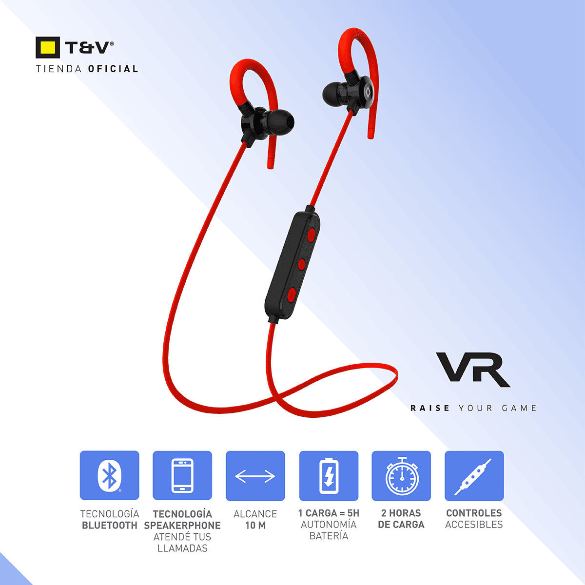 Foto 5 pulgar | Audífonos Bluetooth In-ear Neckband Thonet & Vander Vr10 – 5h Batería  Micrófono Mems Y Controles Integrados