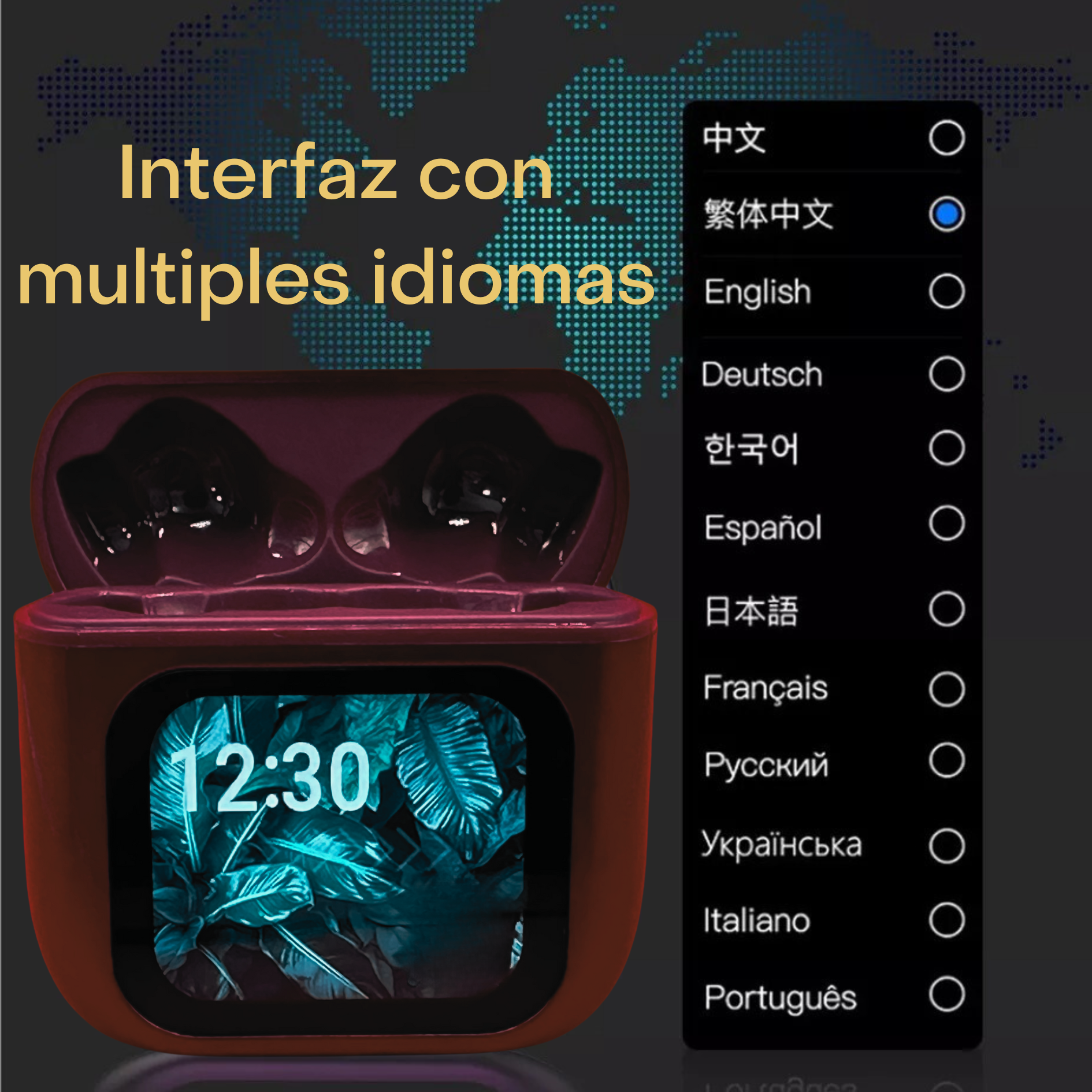 Foto 4 | Audífonos Inalámbricos In Ear Bluetooth Rosa Con Sonido Hd  Micrófono Y Estuche Touch – Cancelación De Ruido
