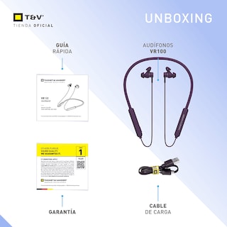 Foto 7 | Audífonos Bluetooth In-ear Neckband Thonet & Vander Vr100 – 10h Batería Micrófono Mems Y Controles Integrados