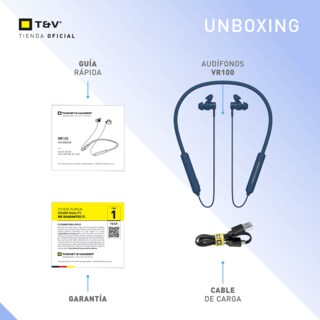 Foto 6 | Audífonos Bluetooth In-ear Neckband Thonet & Vander Vr100 – 10h Batería Micrófono Mems Y Controles Integrados