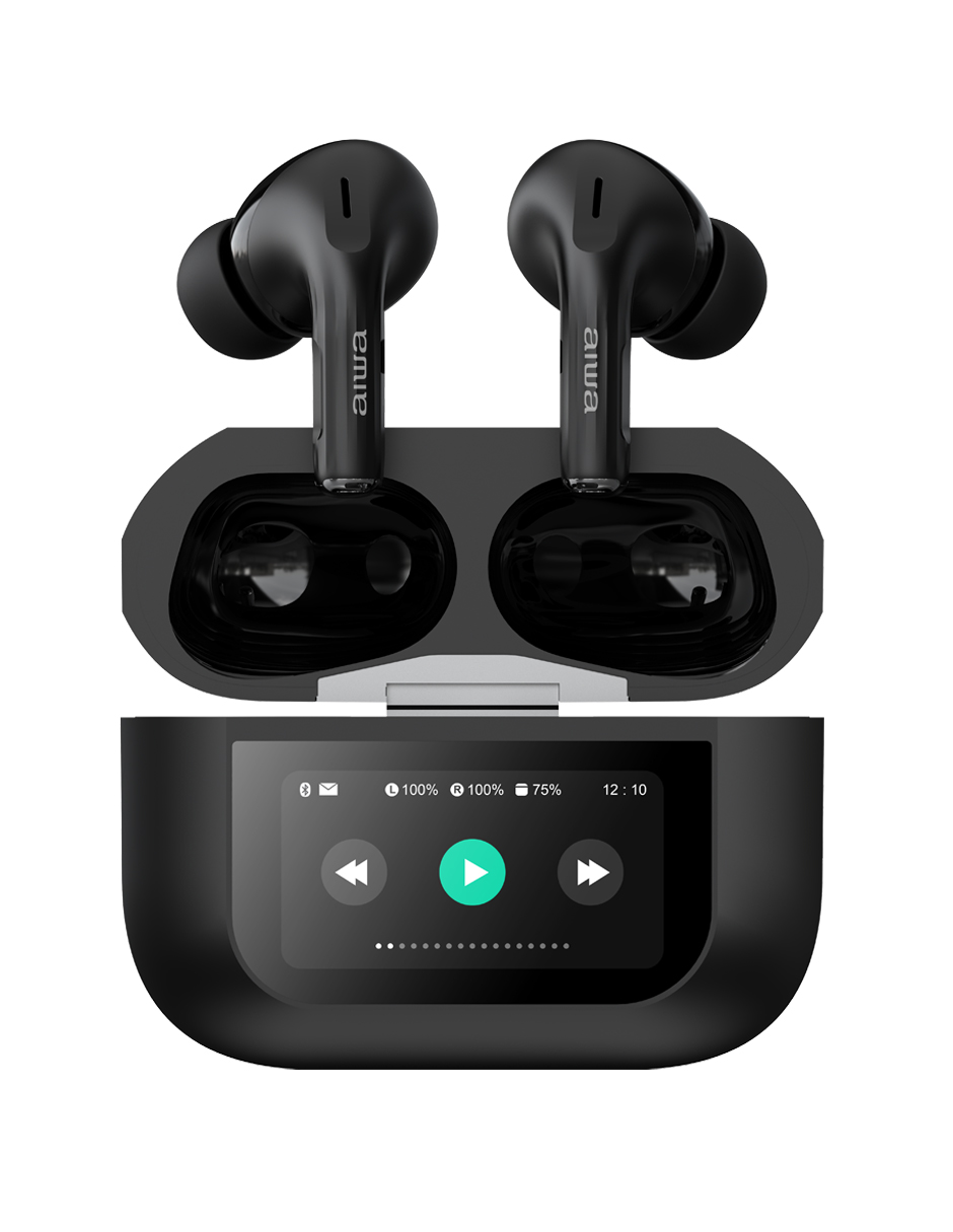 Foto 2 pulgar | Auriculares In-ear Inalámbricos Aiwa Awtwsgprob con Cancelación de Ruido Negros