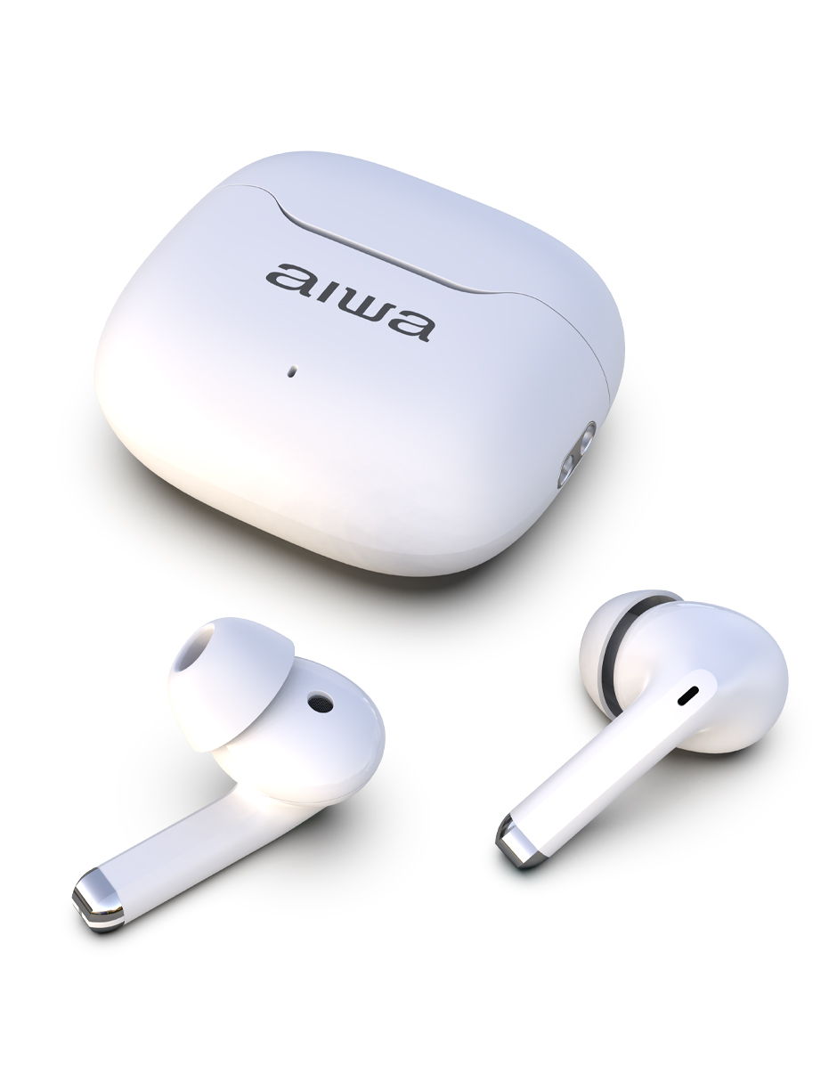 Foto 4 pulgar | Auriculares In-ear Inalámbricos Aiwa Awtwsg50ancw Noise Cancelling Blancos