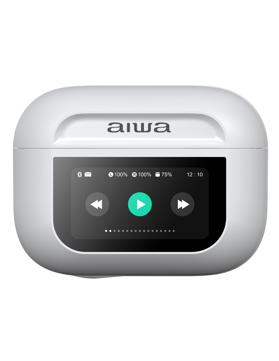 Foto 3 pulgar | Auriculares In-ear Inalámbricos Aiwa Awtwsgprow Noise Cancelling Blancos