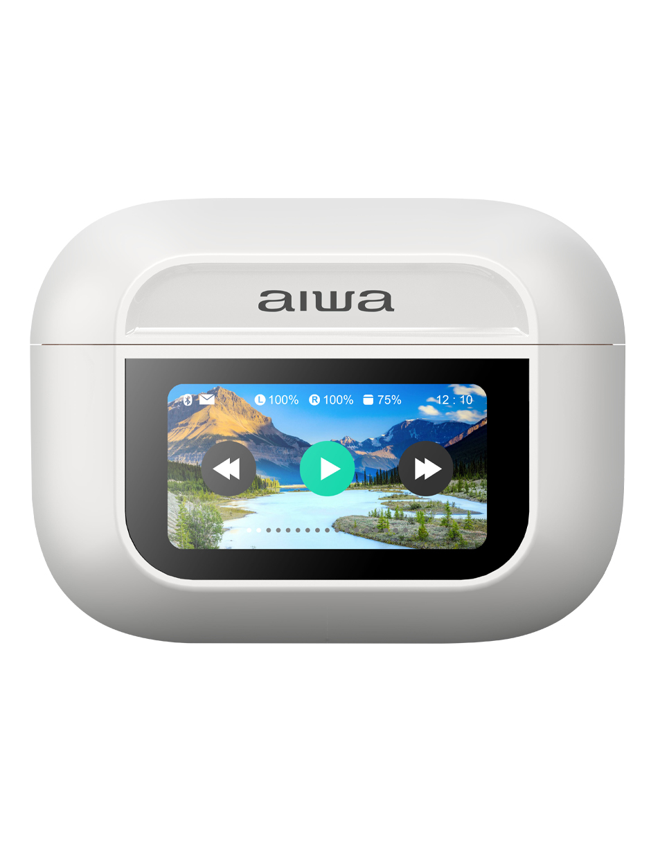 Foto 5 pulgar | Auriculares In-ear Inalámbricos Aiwa Awtwsgprow Noise Cancelling Blancos