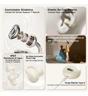 Foto 2 | Audífonos Xtellar Open Ear Bluetooth Pantalla Digital Inalambricos