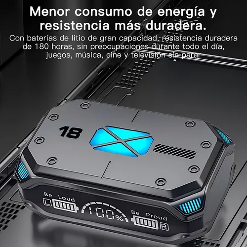 Foto 4 pulgar | Audífonos Xtellar In-ear Bluetooth Inalámbricos Luz Led