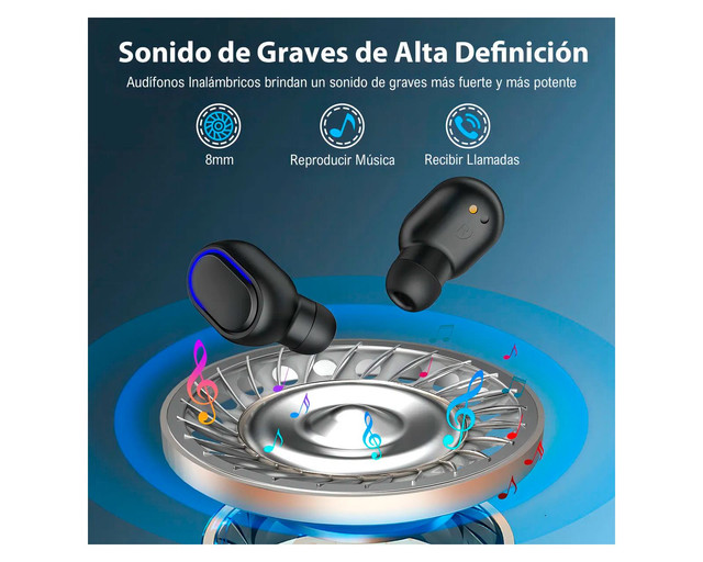 Foto 3 pulgar | Audífonos Inalámbricos A7s Negro