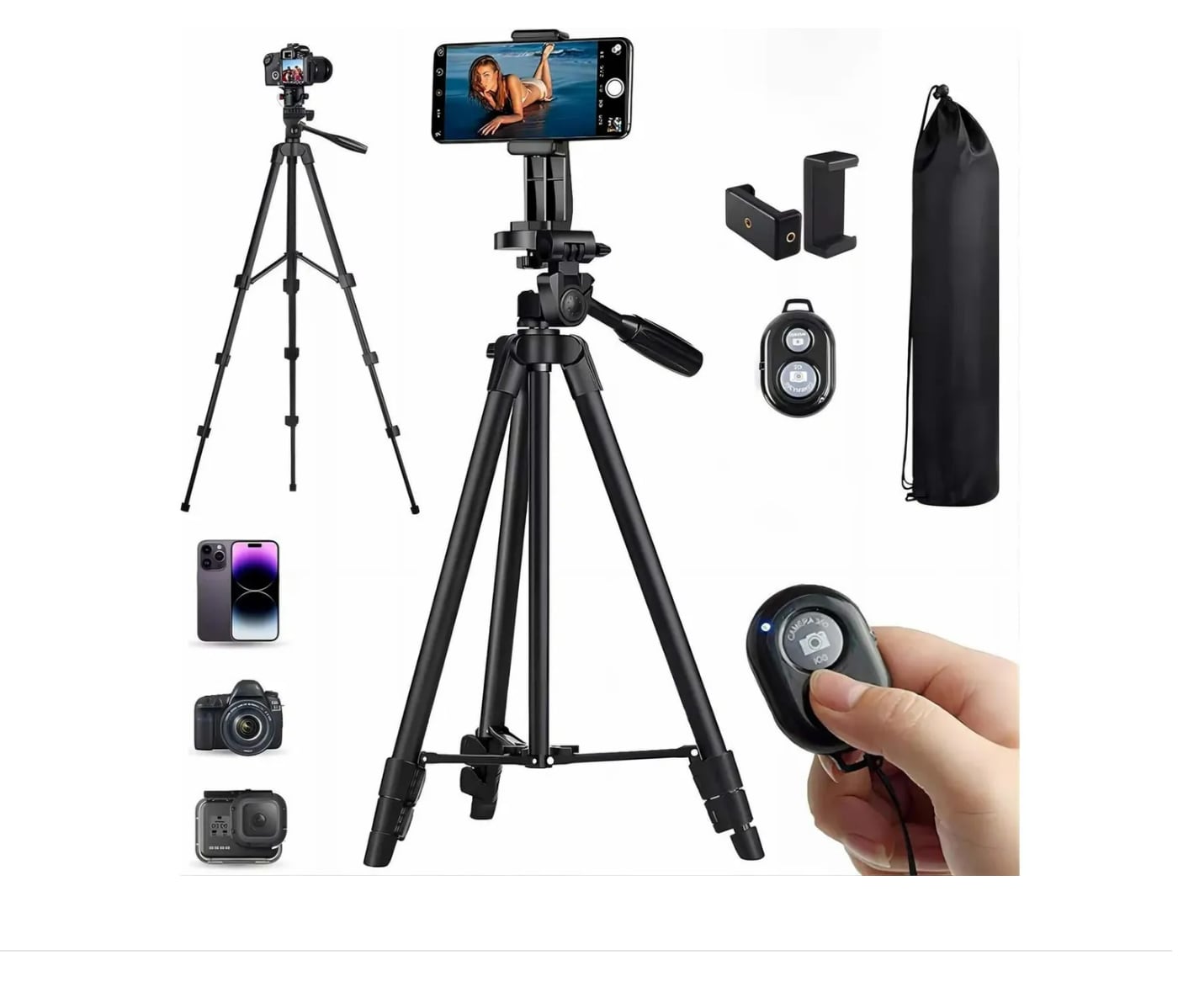 Trípode De Aluminio Con Control Remoto De Cámara Celular Xtellar $739