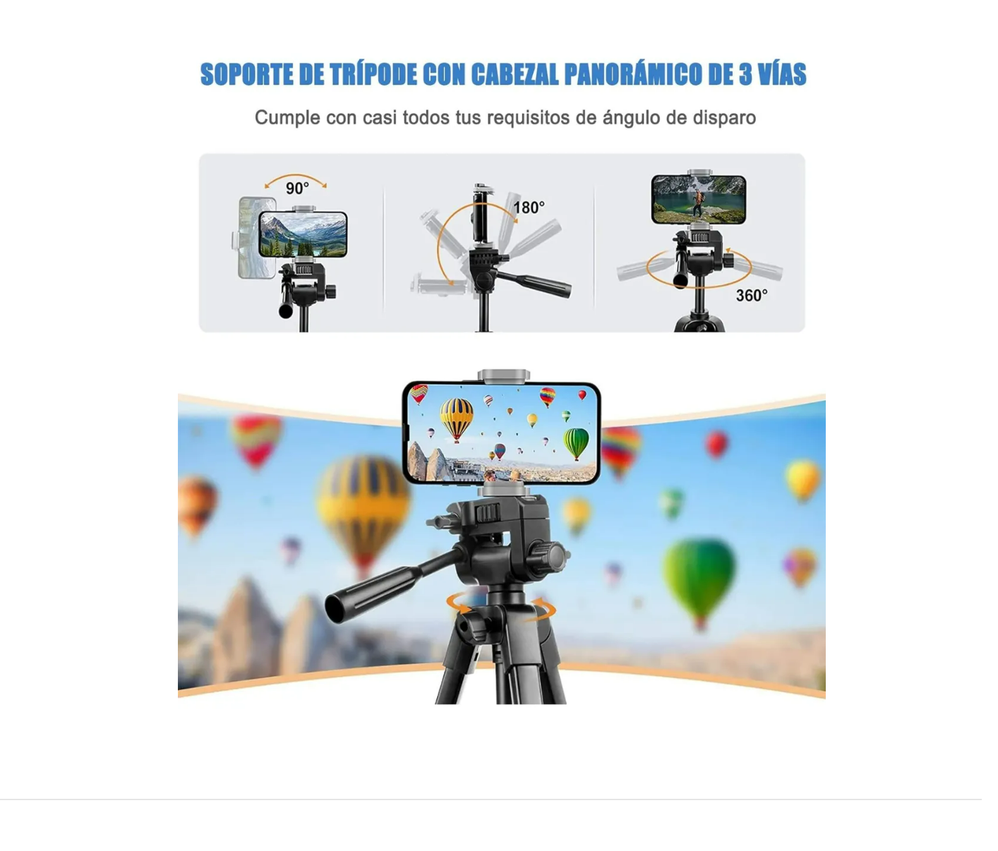 Foto 4 pulgar | Trípode De Aluminio Con Control Remoto De Cámara Celular Xtellar