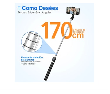Foto 2 | Trípode Xtellar con Control Remoto y Bluetooth 170cm