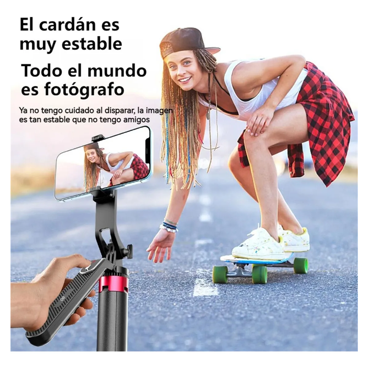Foto 2 | Tripie Para Selfie Stick Portátil Para Telefono Celular Eo Safe Imports Esi-19537 Negro
