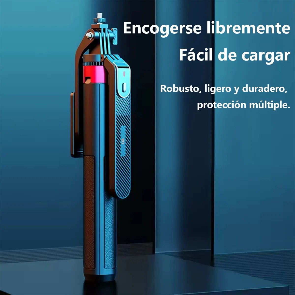 Foto 5 pulgar | Tripie Para Selfie Stick Portátil Para Telefono Celular Eo Safe Imports Esi-19537 Negro