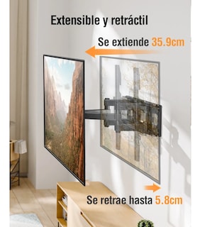 Foto 3 | Soporte De Pared Para Tv/monitor Elived 26-65 Pulgadas Negro