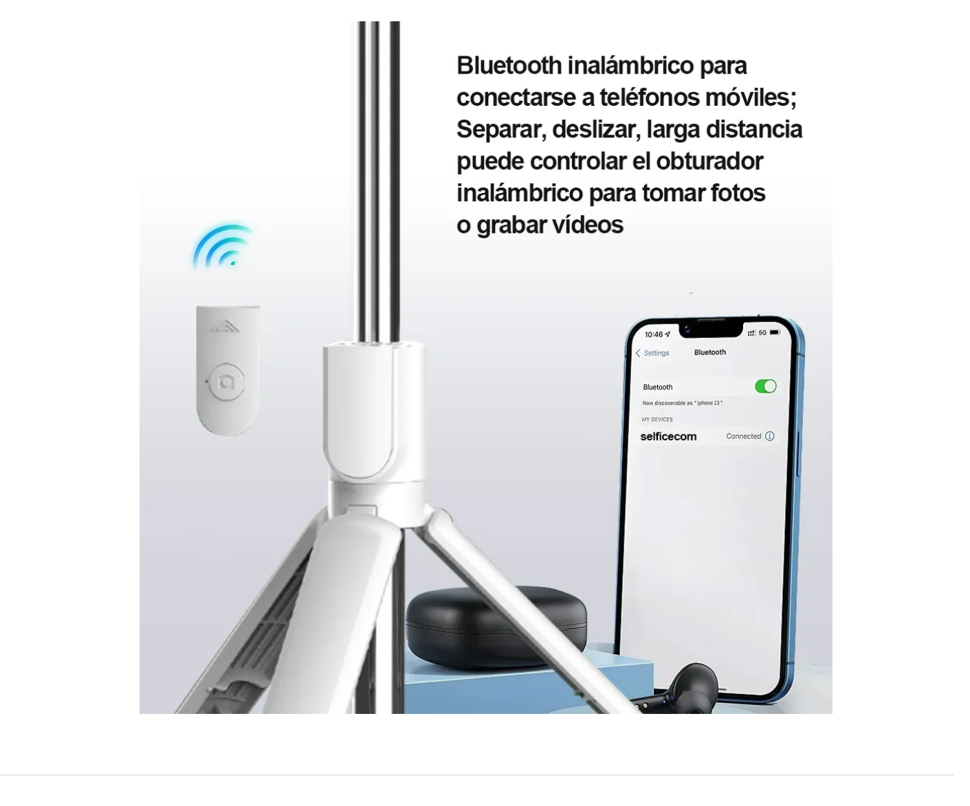 Foto 5 pulgar | Palo Selfie Mando Con Control Remoto Y Trípode Bluetooth Xtellar