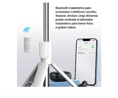Foto 4 | Palo Selfie Mando Con Control Remoto Y Trípode Bluetooth Xtellar