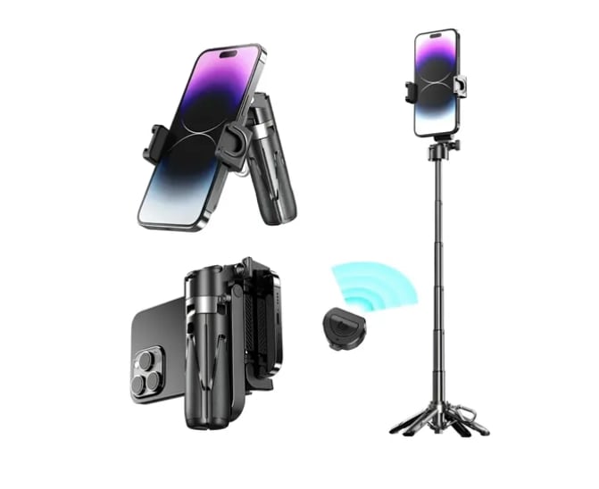 Selfie Stick Xtellar Trípode Bluetooth Control Remoto Monopié Luz $1,369