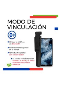 Foto 4 | Selfie Stick Tripie Xtellar Bluetooth Con Control Remoto Inalámbrico Slim