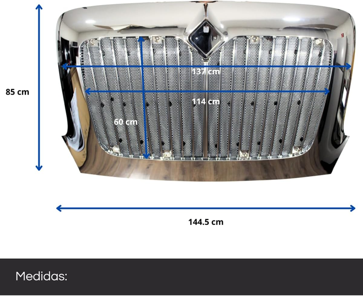 Foto 3 | Parrilla Delantera Cromada