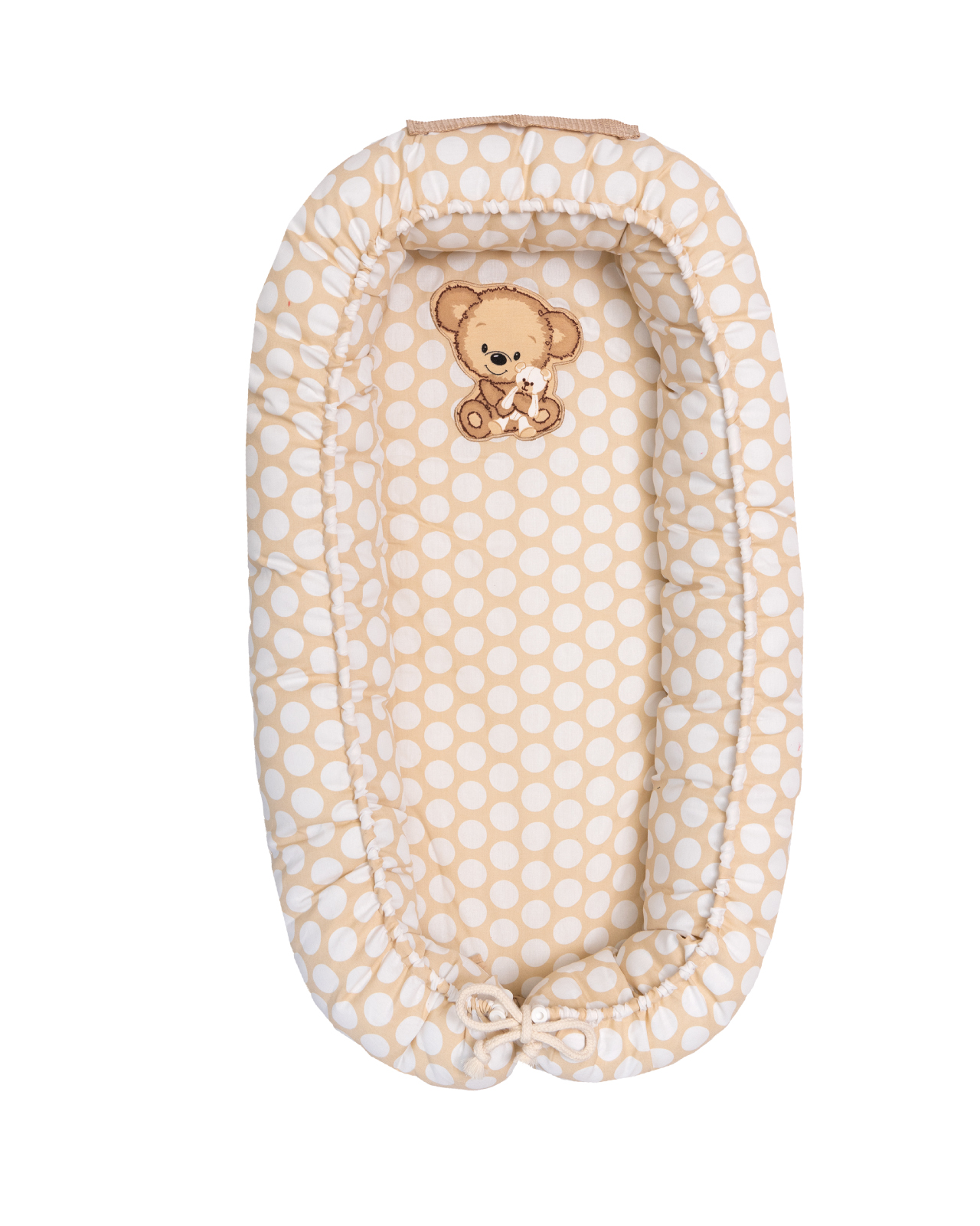 Camita Portátil Nido para Bebé Chiqui Mundo Teddy Bear color Beige