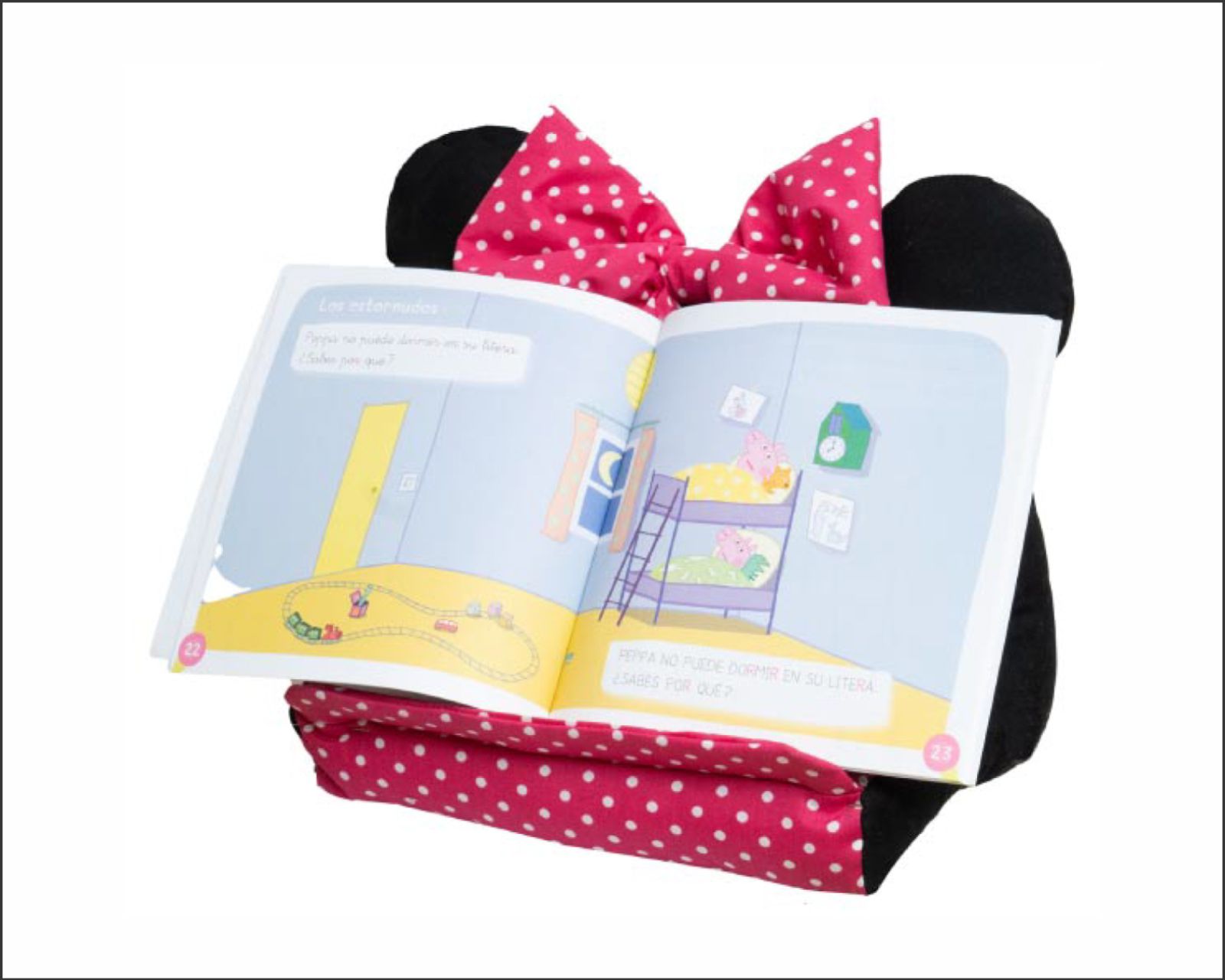 Foto 3 pulgar | Pillow Pad Soporte para Tablet y Libros Chiqui Mundo Minnie color Negro con Rosa