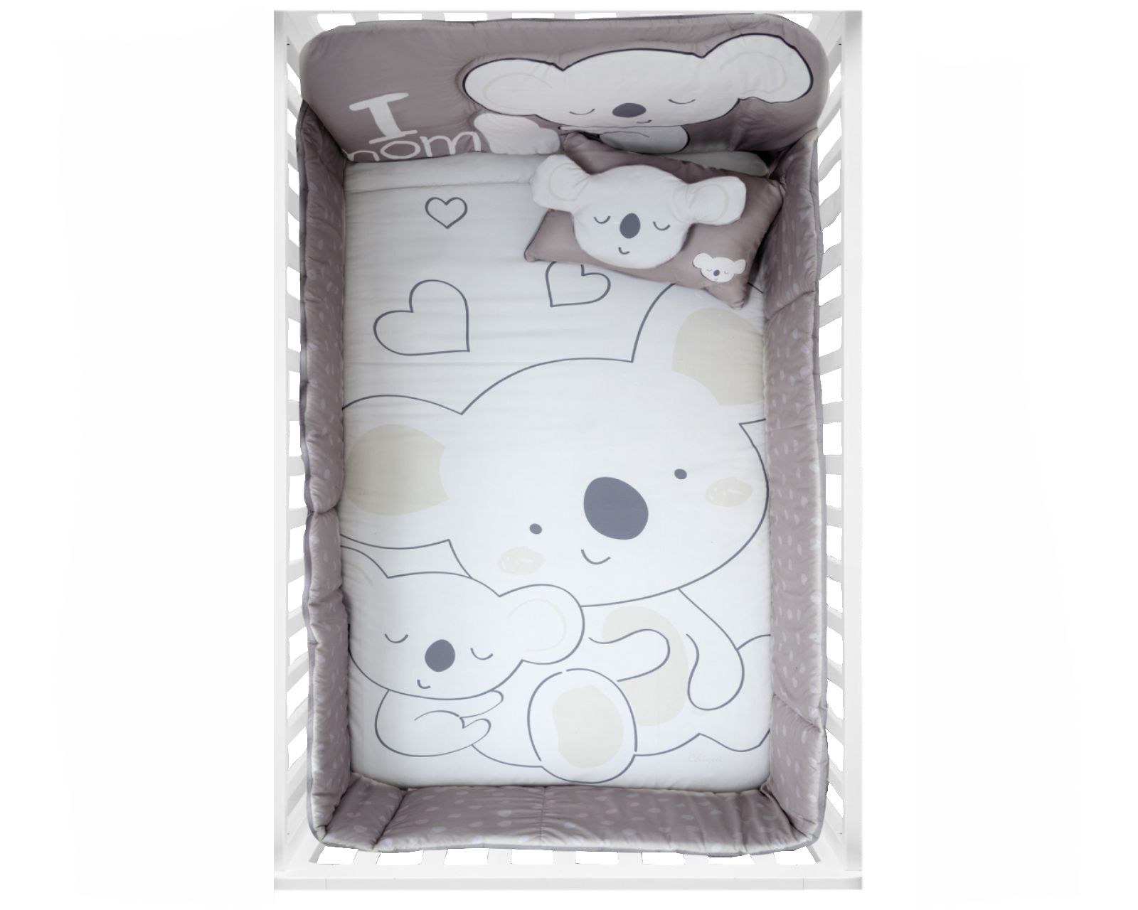 Set de Edredón para Cuna Chiqui Mundo Baby Koala color Blanco