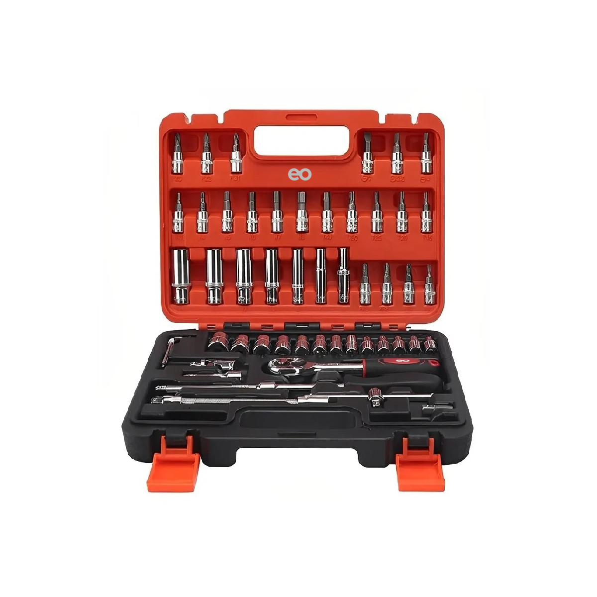 Foto 1 | Language Kit De Herramientas Mecánica Con Desarmador Y Matraca 53pzs Eo Safe Imports Esi-506-1 Rojo