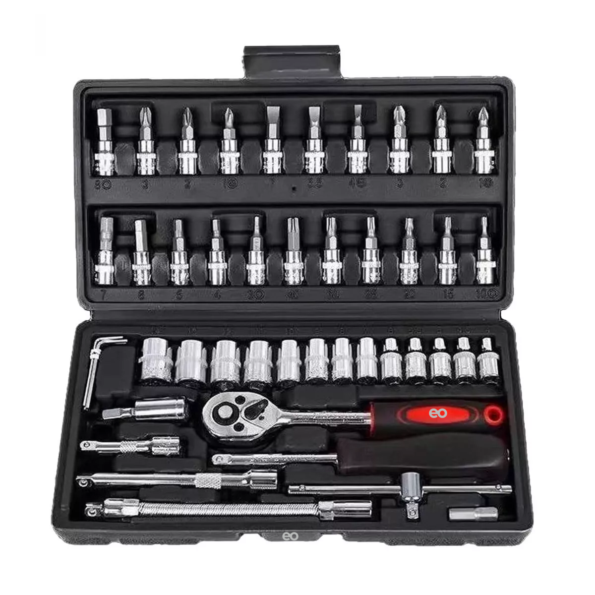Juego De Herramientas Mecánicas Autocle Dados Acero Eo Safe Imports Esi-504-1 Negro