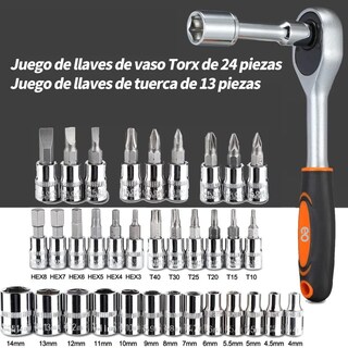 Foto 3 | Juego De Herramientas Mecánicas Autocle Dados Acero Eo Safe Imports Esi-504-1 Negro
