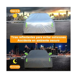 Foto 2 | Funda Protectora Impermeable Para Sedan Exterior Eo Safe Imports Esi-6025 color Plata