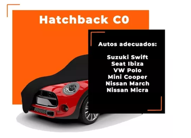Foto 3 | Funda para Auto Super Útil Hatchback C0 color Negro Transpirable