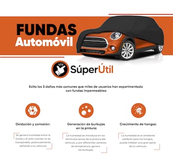 Foto 3 | Funda para Auto Super Útil Hatchback C1 color Negro Transpirable