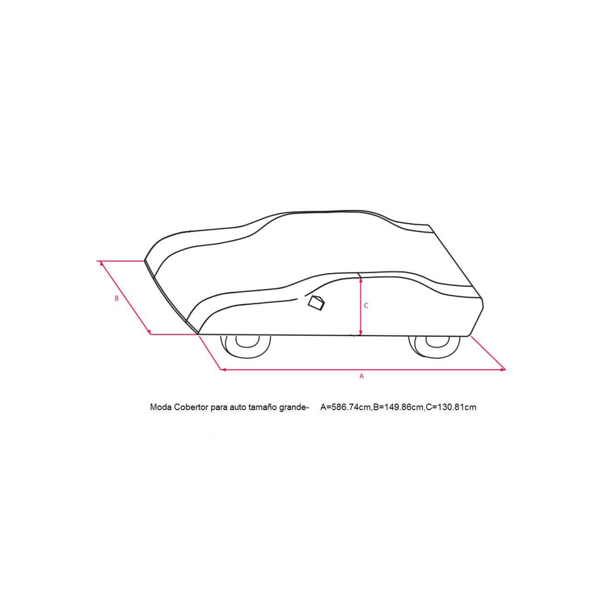 Foto 5 pulgar | Cubierta Para Auto Car Cover Moda Tamaño Grande