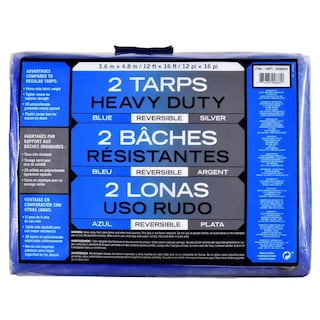 Foto 3 | Lona Reversible Gyoya Para Uso Rudo 2pz Azul Plata
