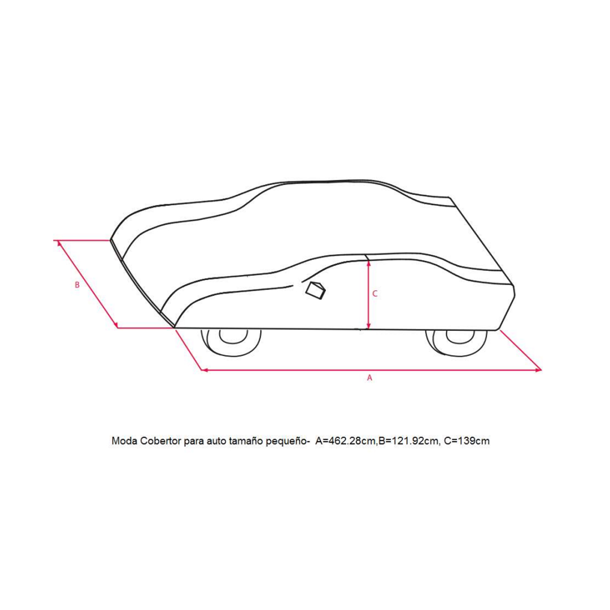Foto 5 pulgar | Cubierta Para Auto Car Cover Moda Tamaño Chico