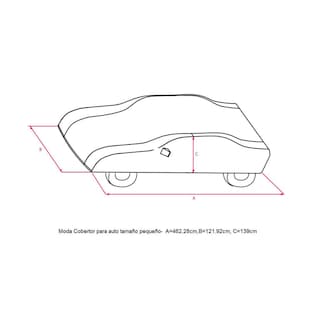 Foto 4 | Cubierta Para Auto Car Cover Moda Tamaño Chico