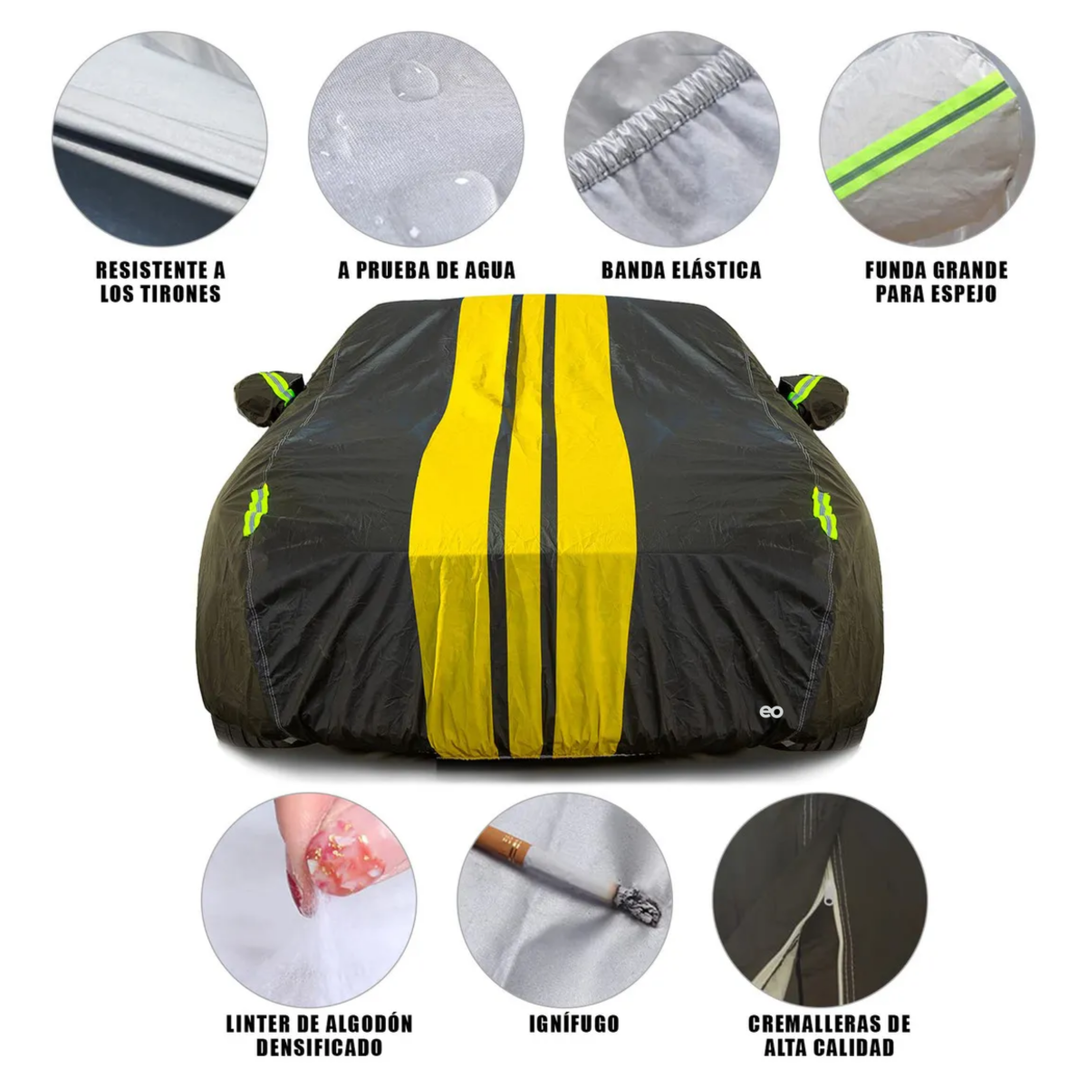 Foto 2 | Funda Protectora Para Auto Eo Safe Imports Esi-18783 Negro