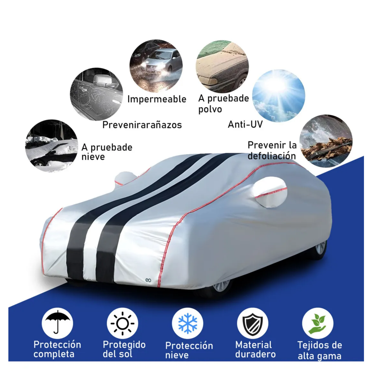 Foto 2 | Funda Automovil  Cubierta Eo Safe Imports Esi-18784 Esi-18784 Plata