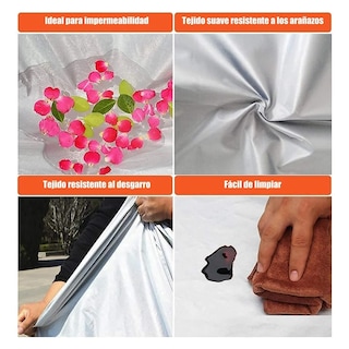 Foto 5 | Cubierta Funda Protector Impermeable Con Reflectantes 4.7m Lab.g Gris
