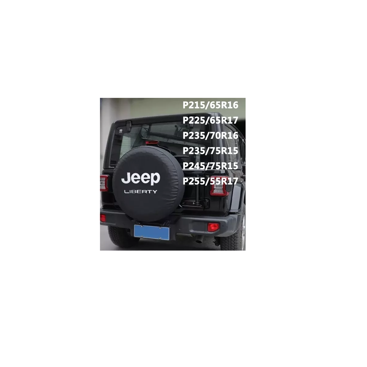 Foto 3 pulgar | Funda De Llanta 70 R16 Para Jeep Liberty  Eo Safe Imports Esi-13849 Negro