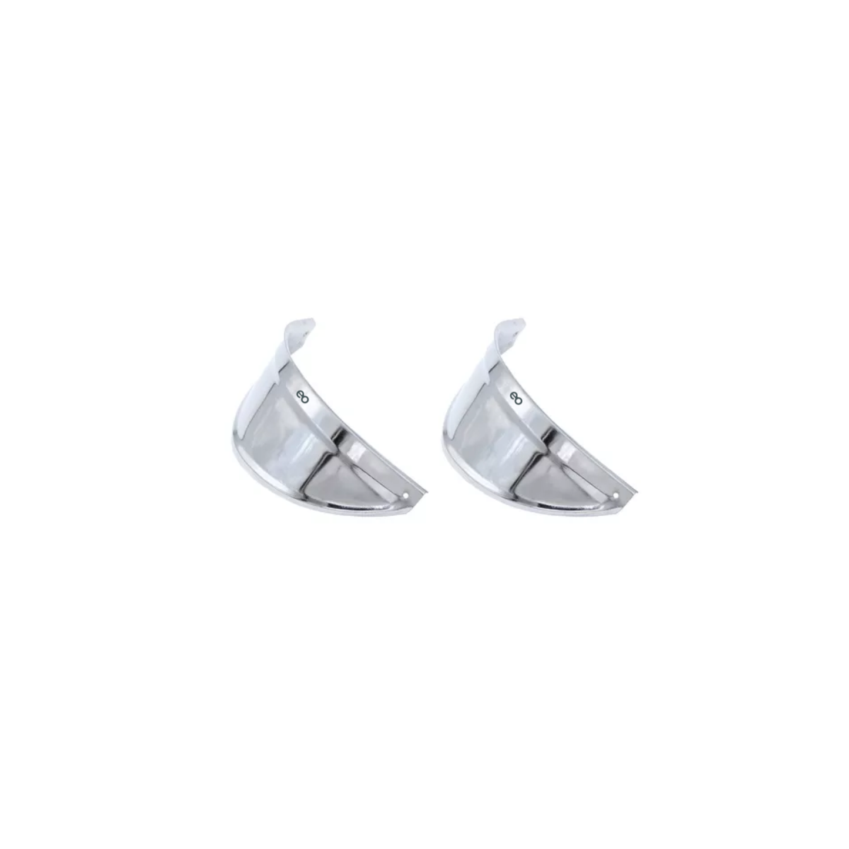 Par Ceja Pestañas Faro Lamina Cromada Vw Vocho Sedan Combi Eo Safe Imports Esi-13847-1 Plata