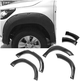 Foto 2 | Kit Completo De Cantoneras Abs Para 4 Llantas Compatible Con Hilux Revo Modelos 2015-2020 Negro Brillante