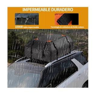 Foto 3 | Bolsa Carga Para Techo Coche Resistente Al Agua Eo Safe Imports Esi-11505 Negro