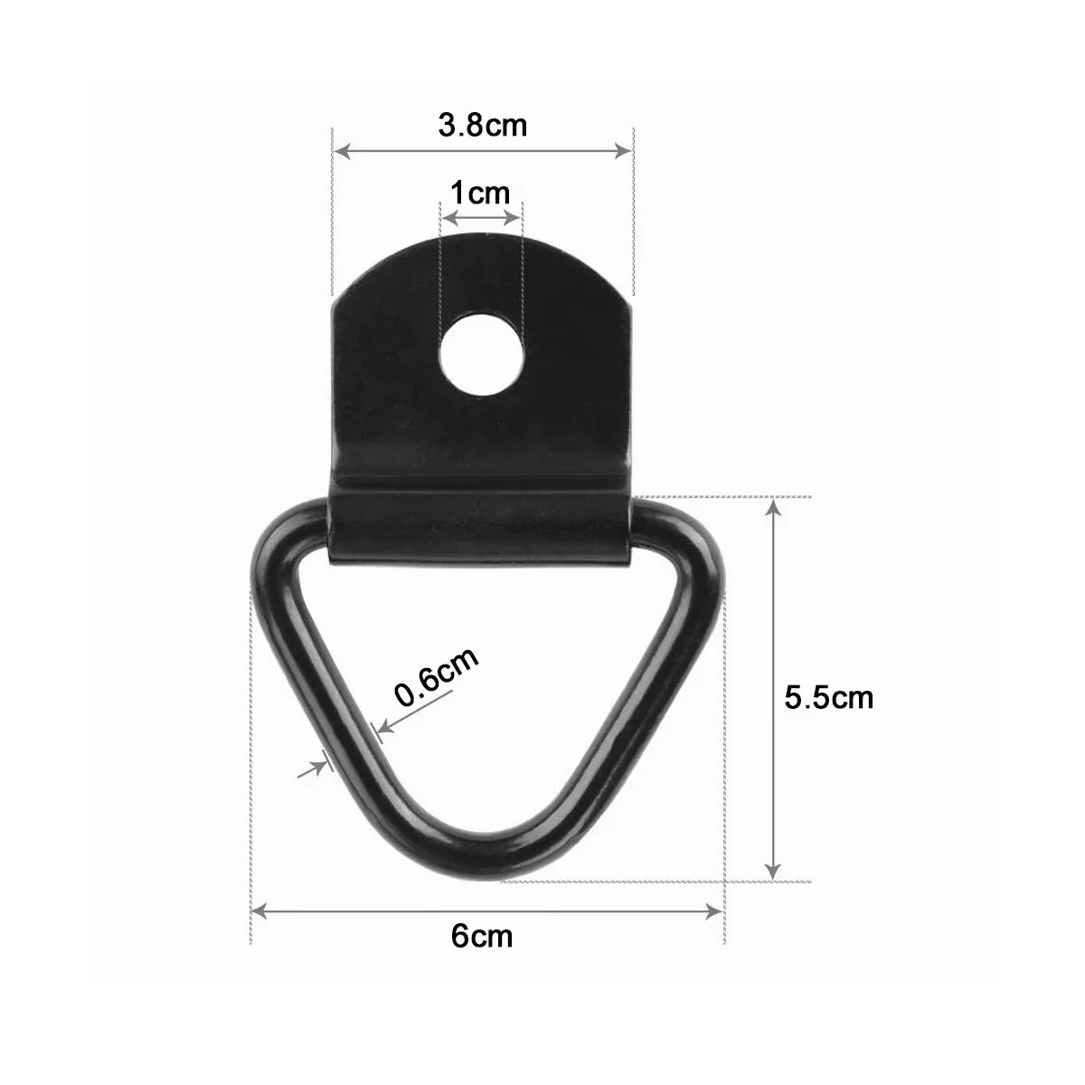 Foto 3 pulgar | Anclajes De Amarre Con Anillo En V, Acero Para Carga 4pcs Eo Safe Imports Esi-12302 Negro